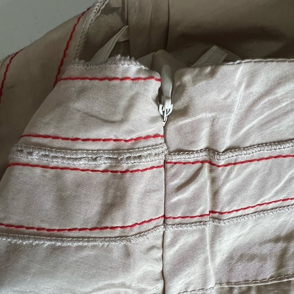 NWT Pile Ou Face Paris Tan Contrast Stitch Skirt, 6 - Picture 9 of 9